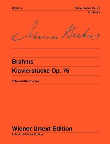 Piano Pieces, Op. 76 - Brahms/Petersen - Piano - Book