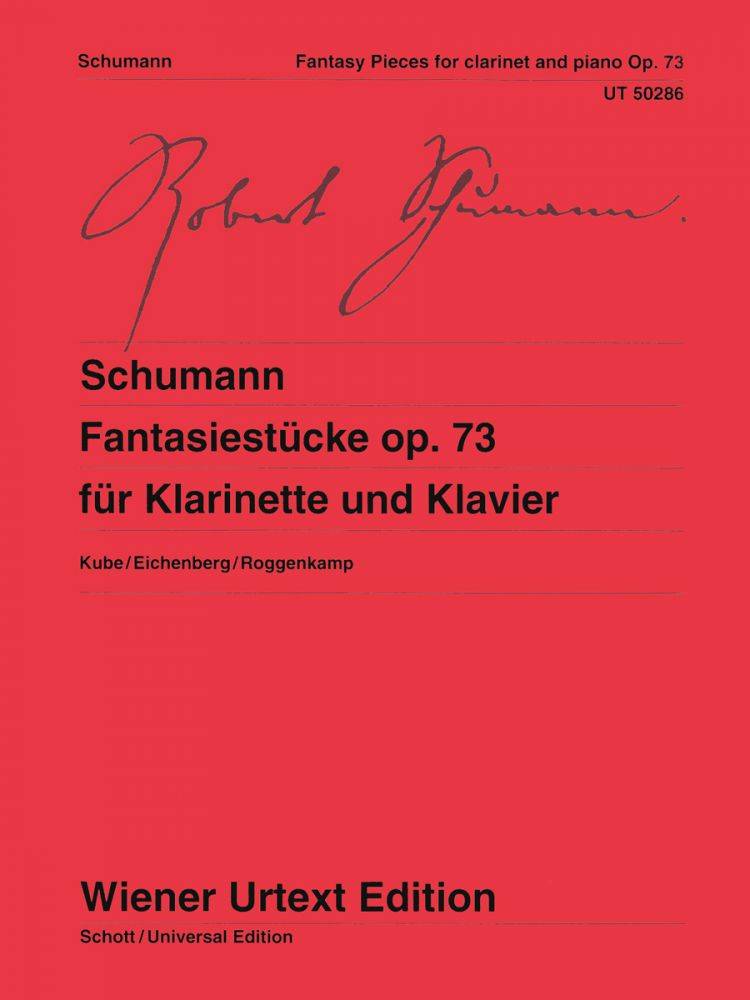 Fantasy Pieces, Op. 73 - Schumann - Clarinet/Piano - Book