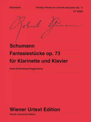Wiener Urtext Edition - Fantasy Pieces, Op. 73 - Schumann - Clarinet/Piano - Book