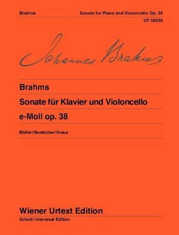 Sonata for Piano and Violoncello in E Minor,  Op.38 - Brahms/Muller - Sheet Music