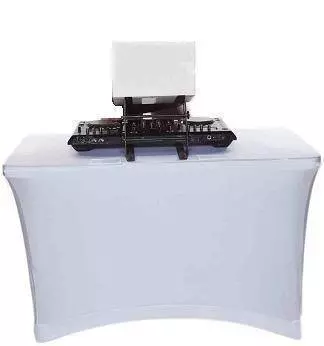 4 foot Table Scrim (Closed Back) - White