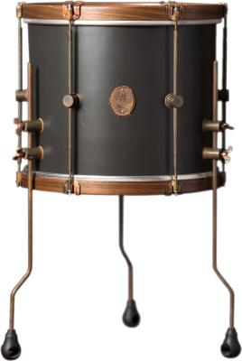 Club Series 14x16\'\' Floor Tom with Maple Hoops - Charcoal Gray