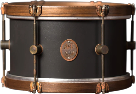 A&F Drum Co. - Club Series 7x10 Tom Tom with Maple Hoops - Charcoal Gray