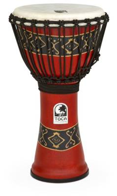 Toca Percussion - Freestyle Rope-Tuned Djembe - 10 inch - Bali Red