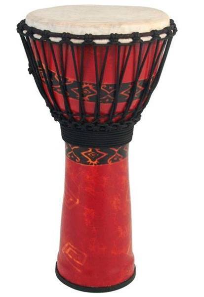Freestyle Rope Tuned Djembe - 12 inch - Bali Red