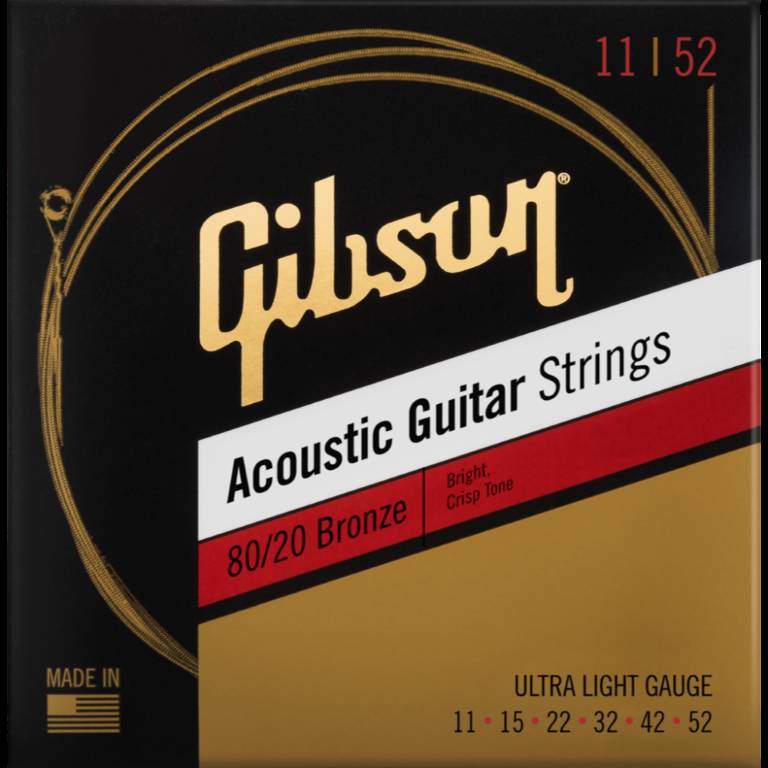 80/20 Bronze Acoustic Guitar Strings - Ultra Light 11-52