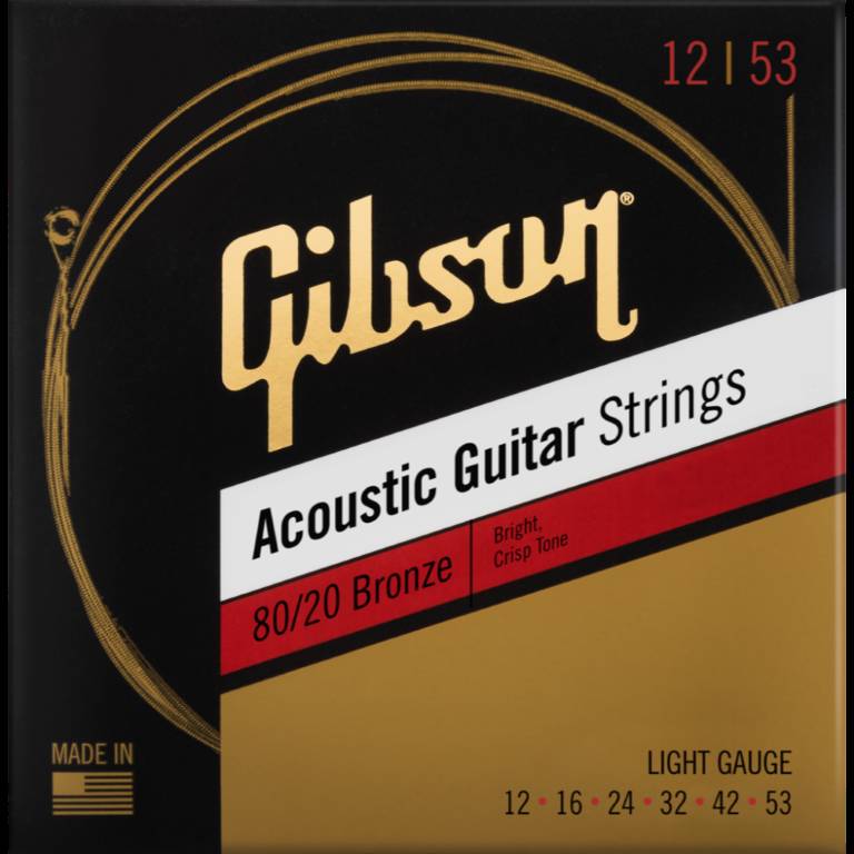 80/20 Bronze Acoustic Guitar Strings - Light 12-53