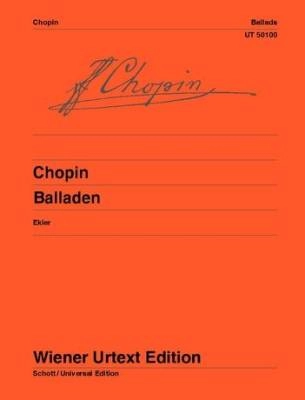 Wiener Urtext Edition - Ballads - Chopin/Ekier - Piano - Book