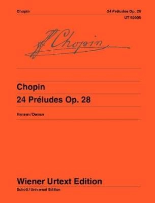 Wiener Urtext Edition - 24 Preludes - Chopin/Hansen - Piano - Book