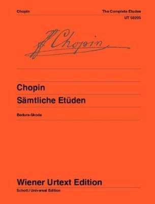 Wiener Urtext Edition - The Complete Etudes - Chopin/Badura-Skoda - Piano -  Book