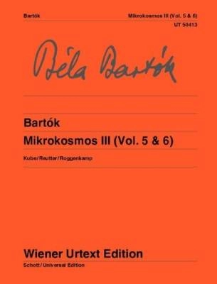 Wiener Urtext Edition - Mikrokosmos III (Vol. 5 & 6) - Bartok - Piano - Book