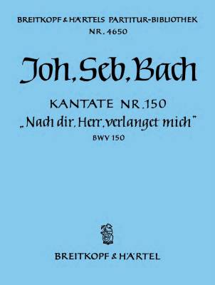 Cantata BWV 150 \'\'Lord, my soul doth thirst for Thee\'\' - Bach - Choral Score - Book