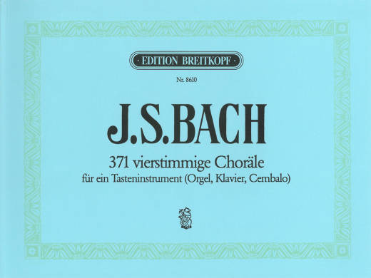 371 Four-Part Chorales BWV 253-438 - Bach/Schubert - Piano - Book