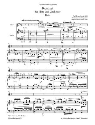 Flute Concerto in D major Op. 283 - Reinecke/Wiese - Flute/Piano Reduction - Sheet Music