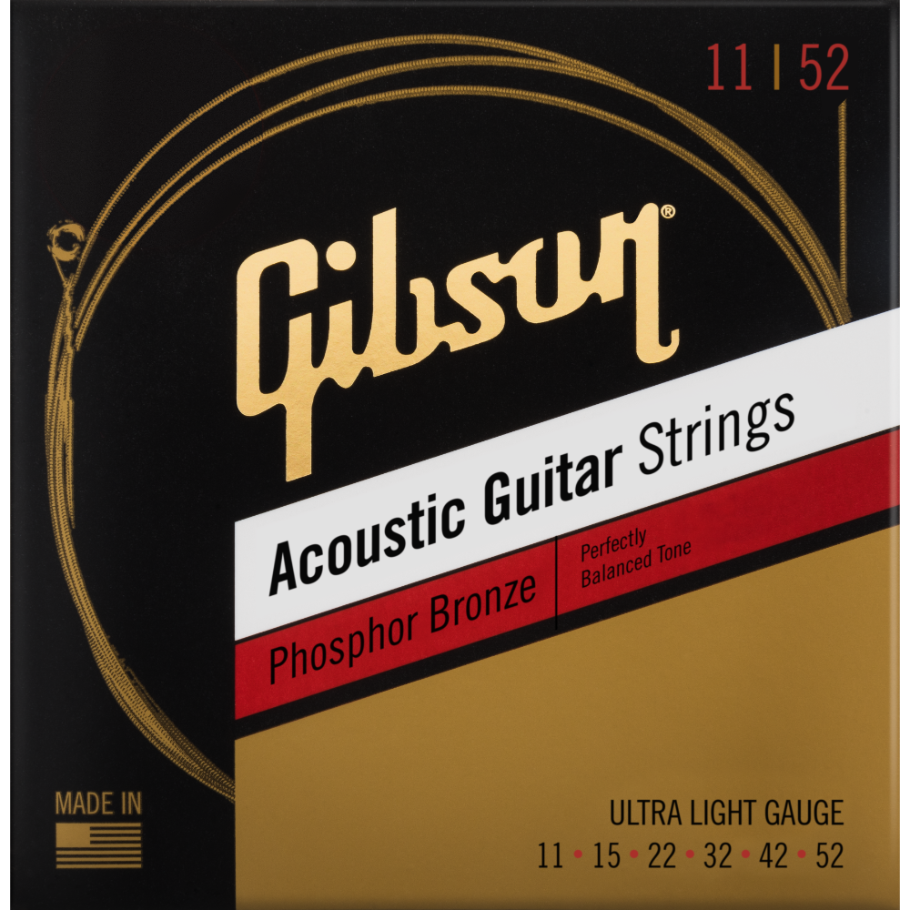 Phosphor Bronze Acoustic Strings - UltraLight 11-52