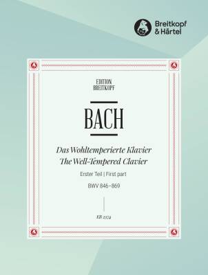 Breitkopf & Hartel - The Well-tempered Clavier, Volume 1 - Bach/Mugellini - Piano - Book