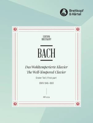 Breitkopf & Hartel - The Well-tempered Clavier, Volume 1 - Bach/Mugellini - Piano - Book