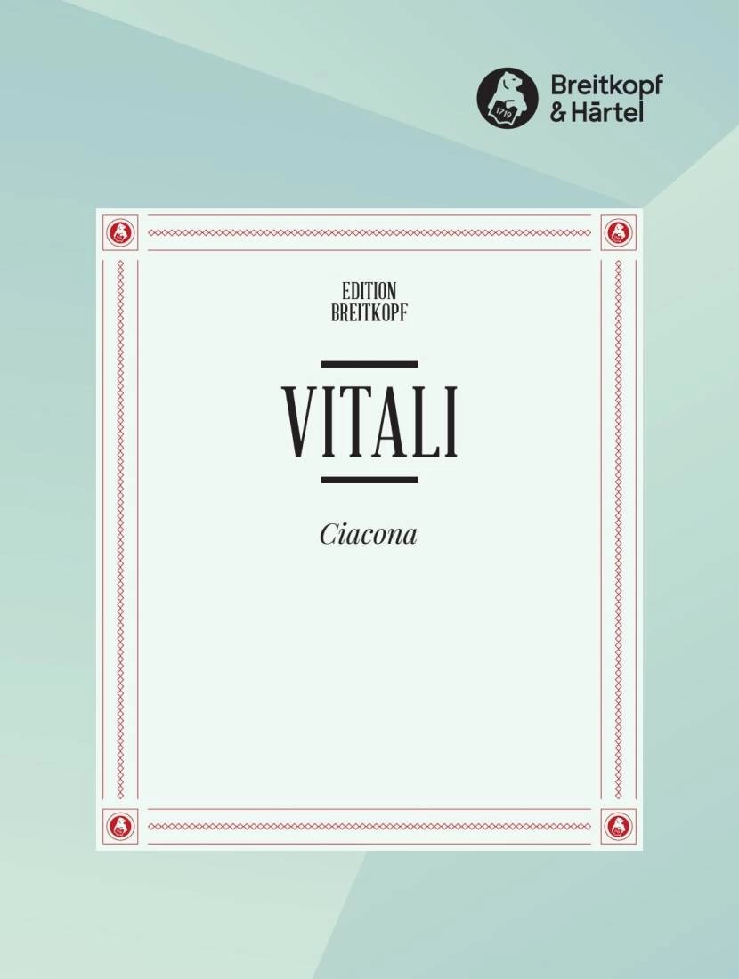 Chaconne in G minor - Vitali/David - Violin/Piano - Sheet Music