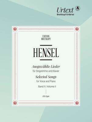 Breitkopf & Hartel - Selected Songs, Volume 2 - Hensel/Maurer - Voice/Piano - Book