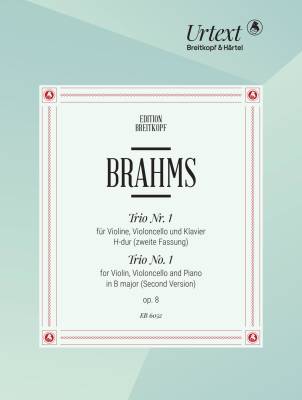 Breitkopf & Hartel - Trio avec piano n 1 en si majeur op. 8 (deuxime version) - Brahms - Violon/Violoncelle/Piano - Parties/Partitions