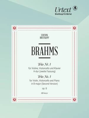 Breitkopf & Hartel - Piano Trio No. 1 in B major Op. 8 (Second Version) - Brahms - Violin/Cello/Piano - Score/Parts