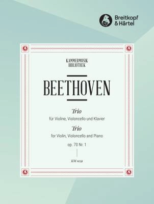 Breitkopf & Hartel - Piano Trio in D major Op. 70/1 - Beethoven - Violin/Cello/Piano- Score/Parts