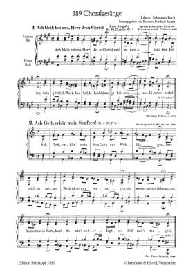 389 Chorales - Bach/Richter - SATB - Book