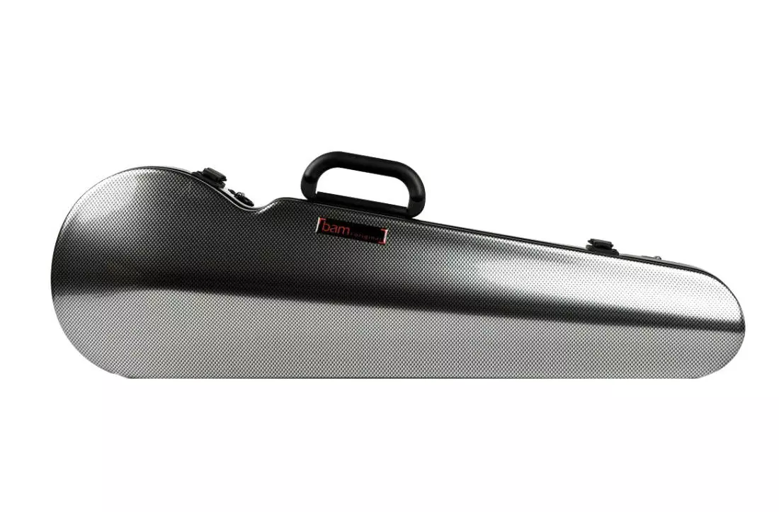 Hightech Contoured Violin Case - Silver Carbon