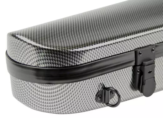 Hightech Contoured Violin Case - Silver Carbon