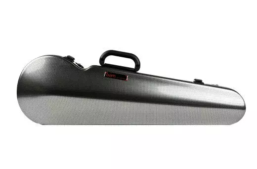 Bam Cases - Hightech Contoured Violin Case - Silver Carbon