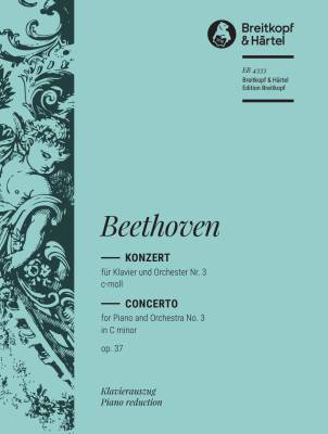 Breitkopf & Hartel - Concerto No. 3 in C minor Op.37 - Beethoven - Solo Piano/Piano Reduction (2 Pianos, 4 Hands) - Book