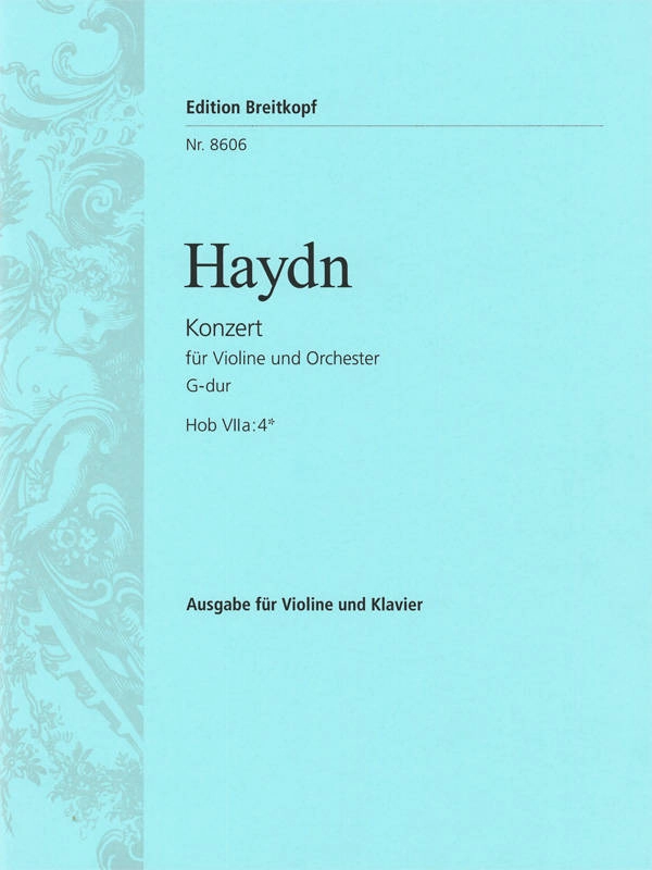 Violin Concerto in G major Hob VIIa:4* - Haydn/Bernstein/Zehetmair - Violin/Piano Reduction - Sheet Music