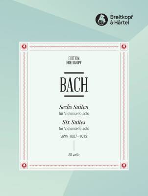 Breitkopf & Hartel - 6 Suites BWV 1007-1012 - Bach/Klengel - Cello - Book