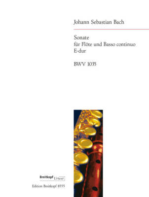 Sonata in E major BWV 1035 - Bach/Kuijken - Flute/Piano - Sheet Music
