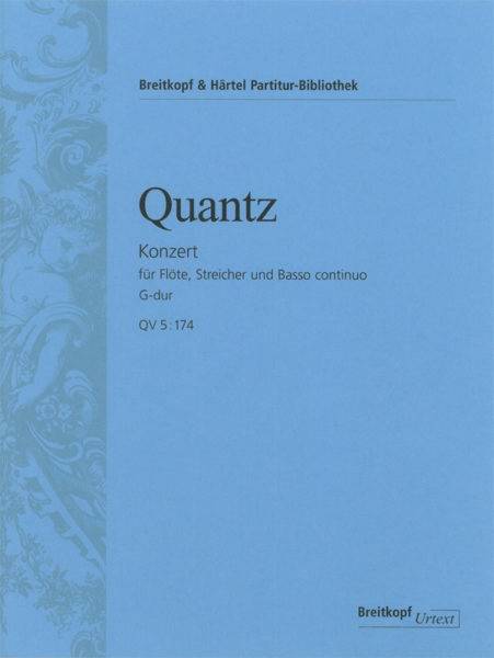 Flute Concerto in G major QV 5:174 - Quantz/Augsbach - Flute/Piano - Sheet Music