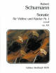 Breitkopf & Hartel - Sonata No. 1 in A minor Op. 105 - Schumann/Draheim - Violin/Piano - Sheet Music