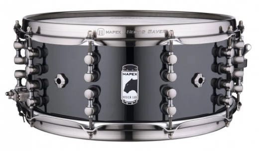 Design Lab Series Jeff Hamilton Signature Maximus Mahogany Snare - Polished Black