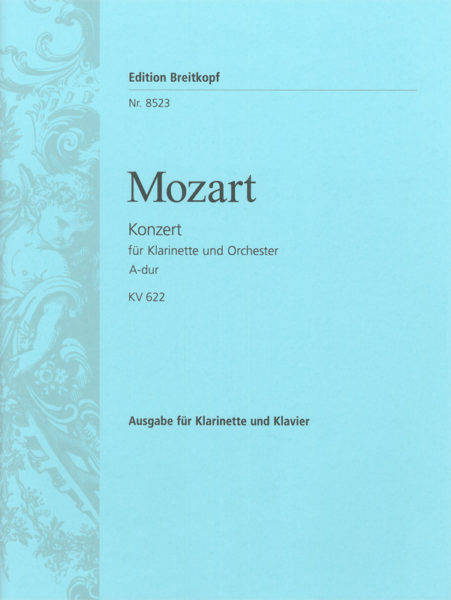 Clarinet Concerto in A major K. 622 - Mozart - Clarinet/Piano Reduction - Sheet Music