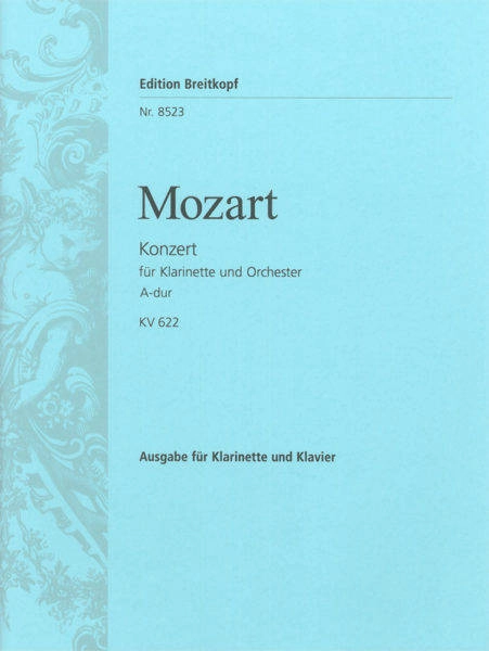 Clarinet Concerto in A major K. 622 - Mozart - Clarinet/Piano Reduction - Sheet Music