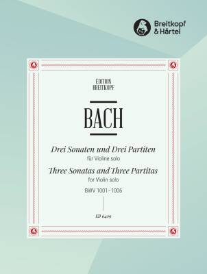 Breitkopf & Hartel - 3 Sonatas and 3 Partitas BWV 1001-1006 - Bach/Davisson - Solo Violin - Book