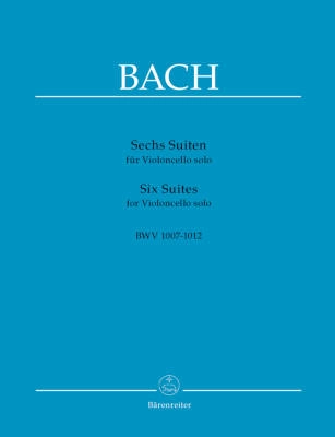 Six Suites for Violoncello solo BWV 1007-1012 - Bach/Wenzinger - Cello - Book