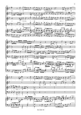 Mass in G minor \'\'Lutheran Mass\'\', BWV 235 - Bach/Platen/Kohs - Vocal Score - Book