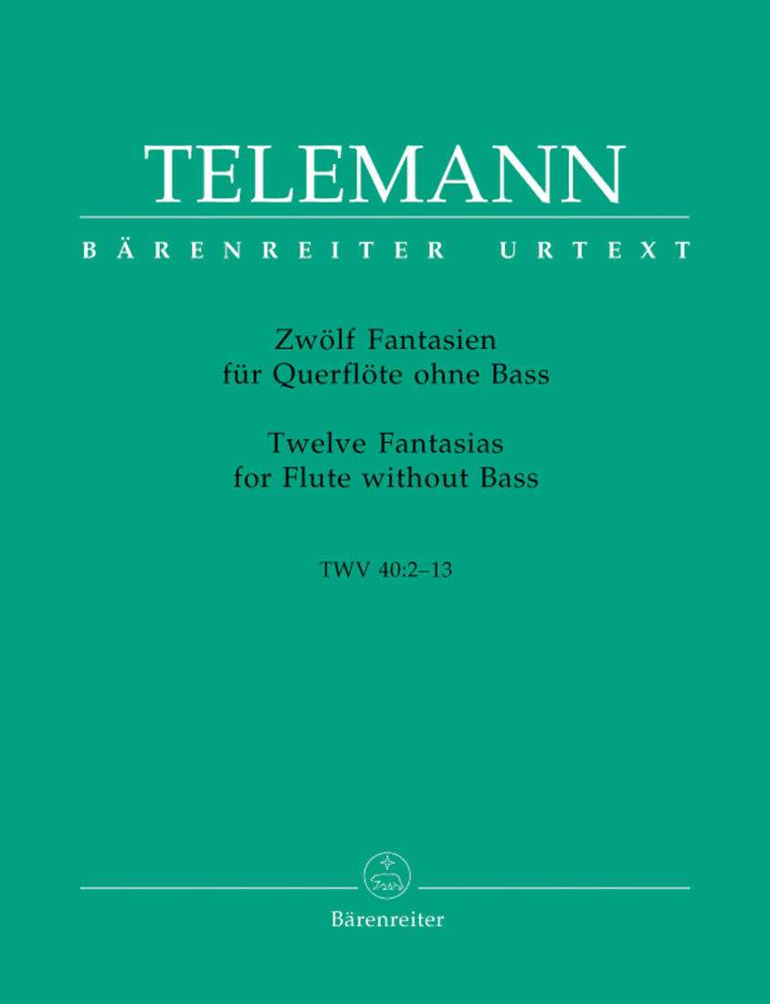 Twelve Fantasias for Flute without Bass TWV 40:2-13 - Telemann/Hausswald - Flute - Book