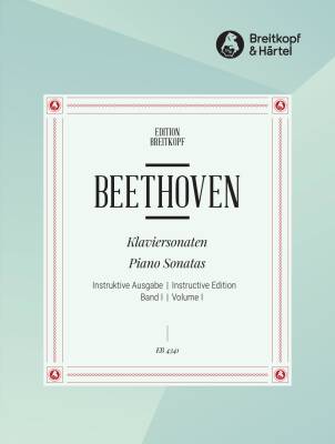 Breitkopf & Hartel - Complete Piano Sonatas (Instructive Edition), Volume 1 - Beethoven/Lamond - Piano - Book