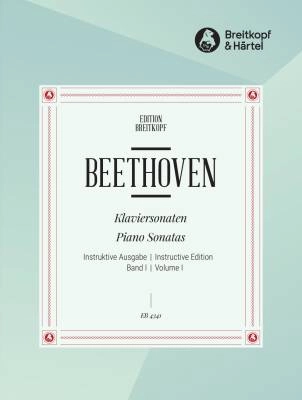 Breitkopf & Hartel - Complete Piano Sonatas (Instructive Edition), Volume 1 - Beethoven/Lamond - Piano - Book