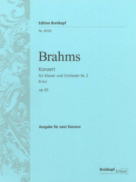 Piano Concerto No. 2 in Bb major Op. 83 - Brahms - Piano/Piano Reduction Duet - Book