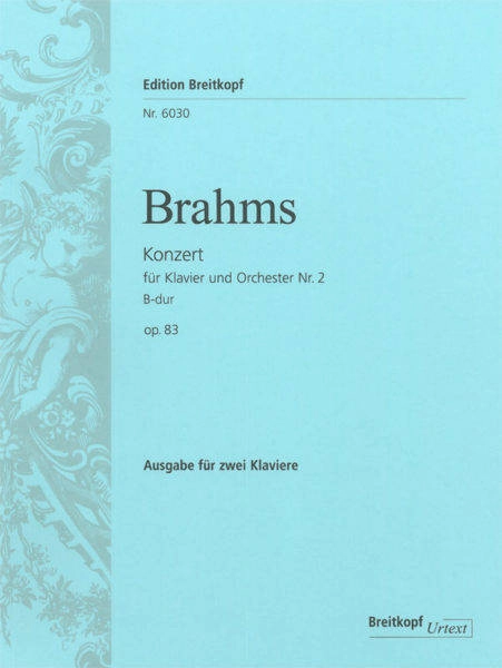 Piano Concerto No. 2 in Bb major Op. 83 - Brahms - Piano/Piano Reduction Duet - Book