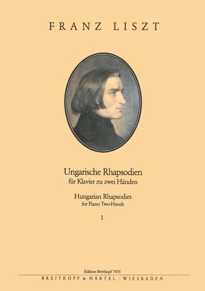 Hungarian Rhapsodies, Vol. 1: No. 1-7 - Liszt - Piano - Book