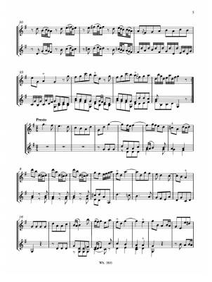6 Sonatas Op. 51, Volume 1: Sonata I-III - Boismortier/Kubitschek - Flute/Violin Duet - Score/Parts