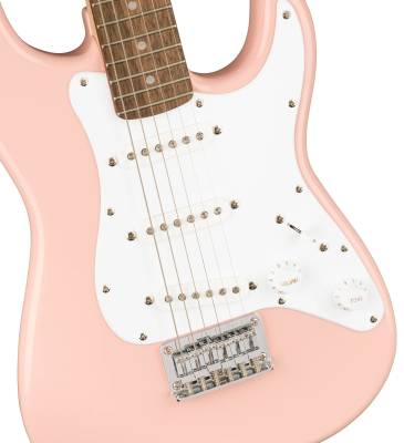 Mini Strat Electric Guitar w/Laurel Fingerboard - Shell Pink